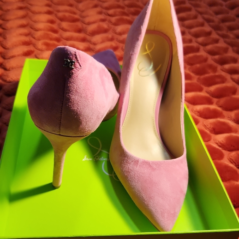 Sam Edelman Blush Suede Heels